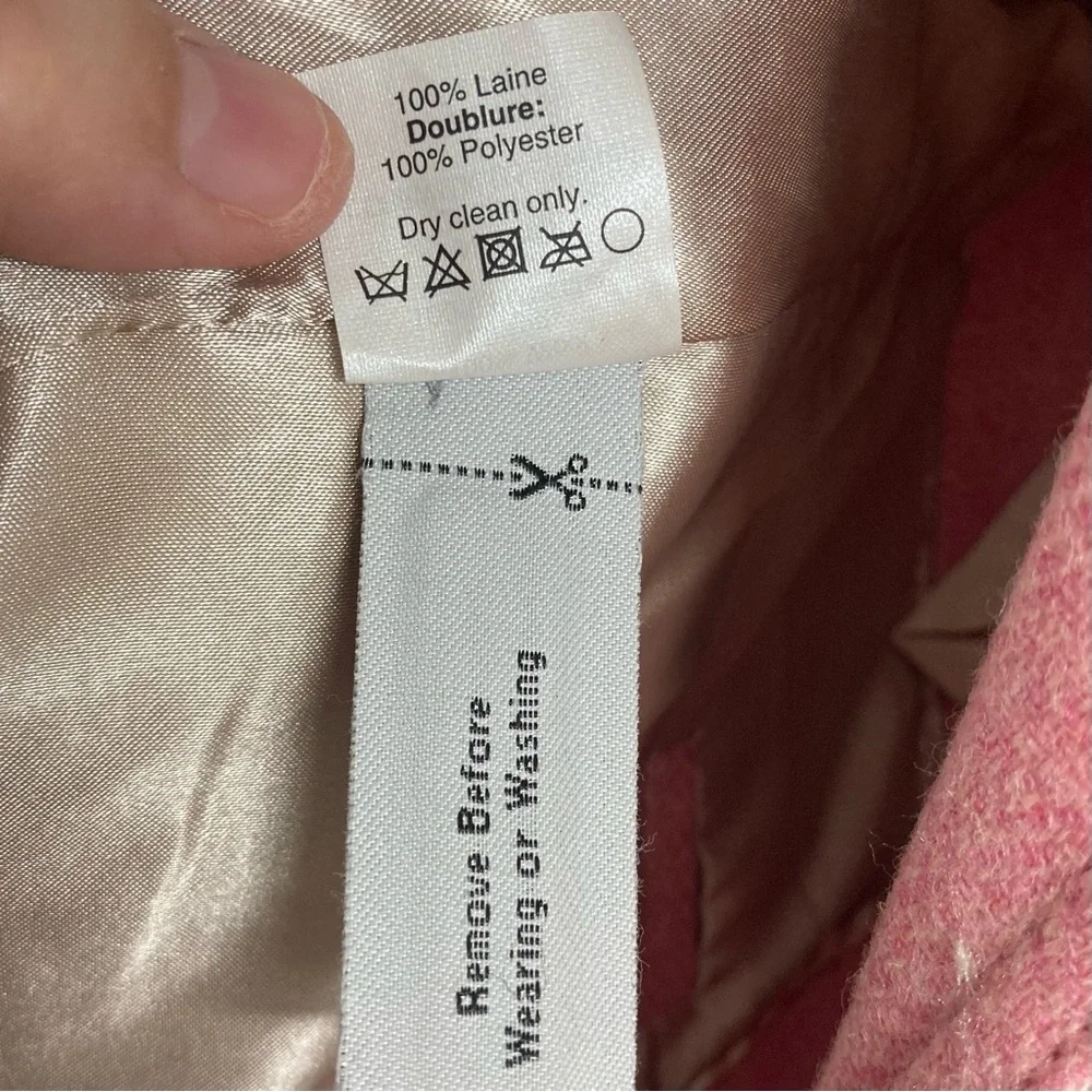 J. Crew Women’s Schoolboy Wool Pink Herringbone Blazer Size 2 With Gold Buttons - Picture 5 of 15